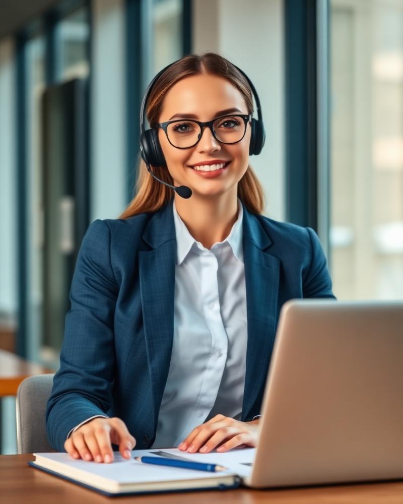 UK cold calling agent on a call
