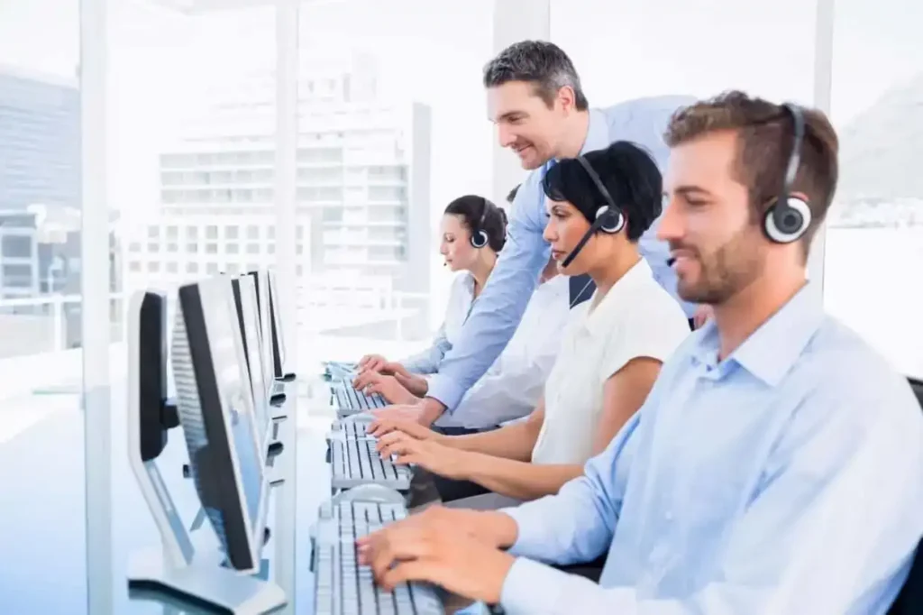Cold Calling agents handling customer calls in birmingham